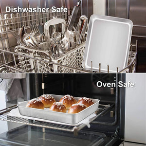 ONLY 2 LEFT 14 x 11 x 2.25-inch LASAGNA PAN Baking Roasting PAN 18/0-gauge Stainless Steel