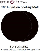 Load image into Gallery viewer, 10-in INDUCTION COOKING and GRILL MAT - NON-STICK Surface in the PAN.