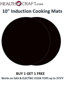 10-in INDUCTION COOKING and GRILL MAT - NON-STICK Surface in the PAN.