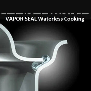 5-Ply 1¼ Qt. SAUTÉ PAN with Vented Lid Waterless 304 Stainless-Steel Made in USA