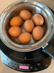 Hard Cooked Eggs Perfect the Waterless Way